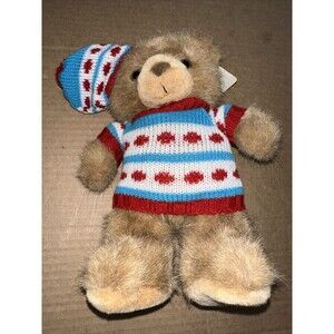 VINTAGE RUSS Bear of the Month JANUARY TEDDY BEAR 10" Plush STUFFED ANIMAL NWT